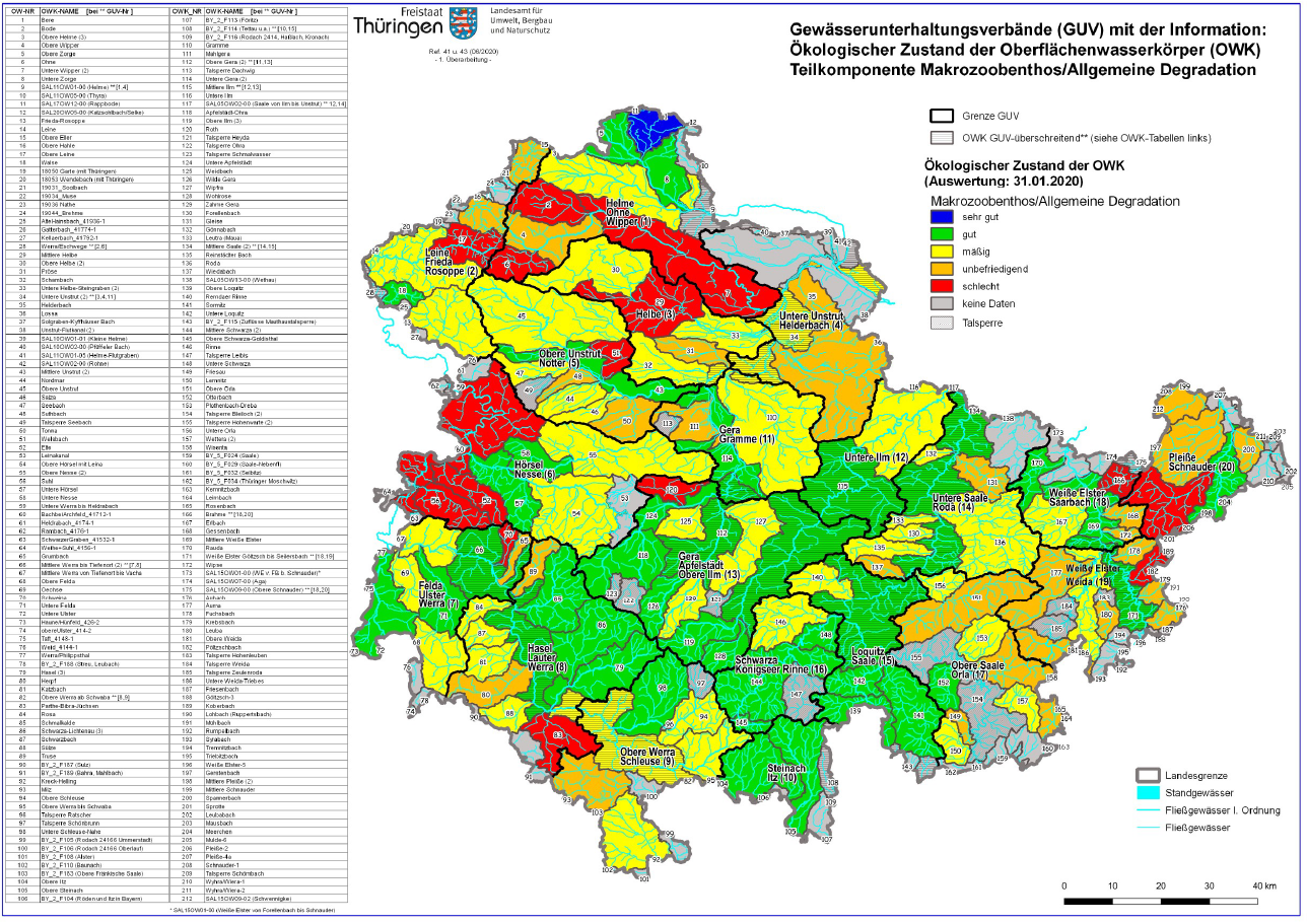 Gewässerunterhaltungsverband Schwarza/Königseer Rinne - Verbandsgebiet